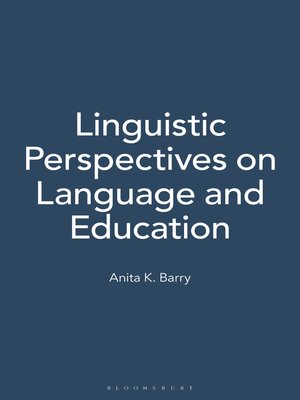 cover image of Linguistic Perspectives on Language and Education